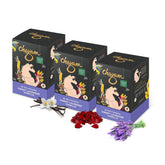 Chayam Sweet Lavender Vanilla Tea - Pack Of 3 X 20 Pyramid Tea Bags | Blended With Lavender, Roasted Chicory, Vanilla & Rose Petals - Make Iced Or Hot Tea | Low Caffeine, Gluten Free, No Added Sugar
